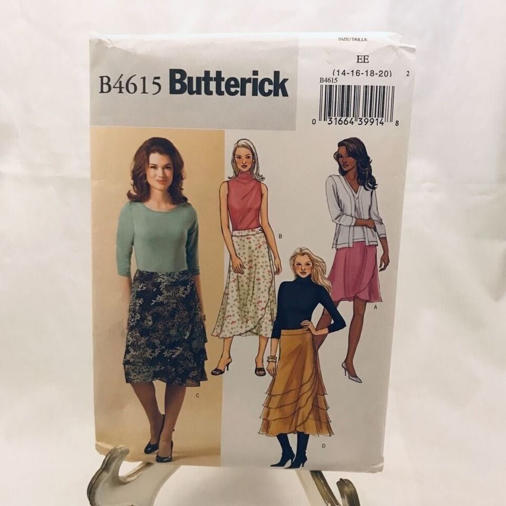 #B4615 Butterick womans skirt sewing pattern 14-20